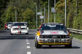 Audi Sport Quattro S1 (1984) an der Audi-Sport-Quattro-Parade anlässlich des Grand Prix Suisse Berne Memorial 2018 (1984)