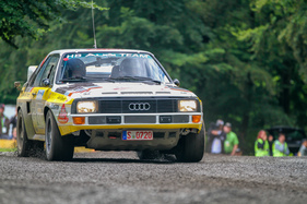 Audi Sport Quattro S1 Gruppe B (1984) - Originales Michèle Mouton Fahrzeug von der Acropolis Rallye 1984, hier gefahren von Walter Röhrl - Eifel Rallye Festival 2016