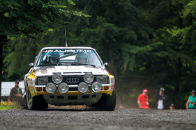 Audi Sport Quattro S1 Gruppe B (1985) - Originalfahrzeug aus der Rallye Monte Carlo, welches damals von Walter Röhrl und heute von Harald Demuth pilotiert wird - Eifel Rallye Festival 2016