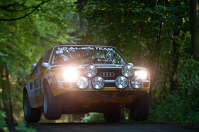 Audi Sport Quattro S1 Gruppe B (1985) in der VIP-Fahrer-Gruppe am Eifel Rallye Festival 2013 – Original Röhrl-Fahrzeug