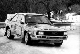 Audi Sport Quattro S1 - hier Blomqvist und Cederberg - konnte die Rallye Monte Carlo 1985 nicht gewinnen