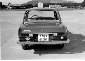 Audi Super 90 (1968) - Heckansicht des 2002-Gegners