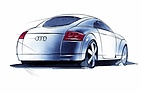 Image: Audi TT Coupé - Design sketch of the rear end
