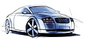 Audi TT Designskizze (1995) – Audi Design-Legenden (© Audi AG, 1995)