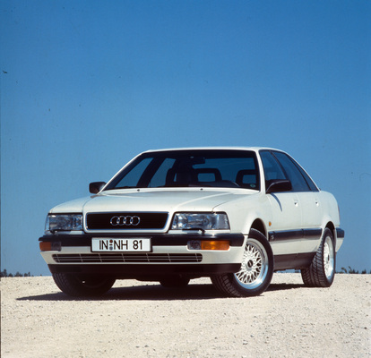 Audi V8 (1990) - in weiss und mit BBS-Rädern