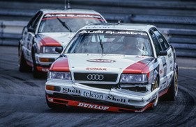 Audi V8 Quattro DTM (1990) - Hans Joachim Stuck auf dem Norisring Audi V8 Quattro DTM (1990) - Hans Joachim Stuck auf dem Norisring