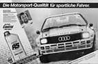 Image: Audi quattro (1982) - German rally champion with Demuth in the Castrol RS advertisement