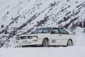 Audi quattro (1982) - weiss im Schnee