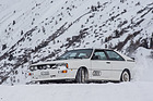Bild: Audi quattro (1982) - weiss im Schnee