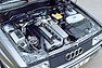 Audi quattro (1990) - mit dem Vierventil Fünfzylinder stieg die Leistung im quattro auf 220 PS (© Audi AG, 1990) Audi quattro (1990) - mit dem Vierventil Fünfzylinder stieg die Leistung im quattro auf 220 PS (© Audi AG, 1990)