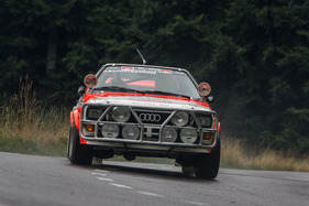 Bild Audi quattro A1 (1983) mit Marcel Fässler am Steuer - Bergprüfung für historische Sport- und Rennwagen Altbüron 2015