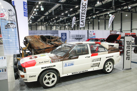 Audi quattro A2 Rallye (1982) - als Rallye-Auto aufgebaut, bei Autowelt Bachmann, Preis CHF 525'000 - Swiss Classic World Luzern 2021