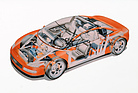 Bild: Audi quattro Spyder (1991) - Durchsichtszeichnung