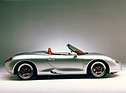 Image: At the Detroit Motor Show, Porsche is presenting the pioneering "Boxster" study, whose design is reminiscent of the legendary 550 Spyder racing car