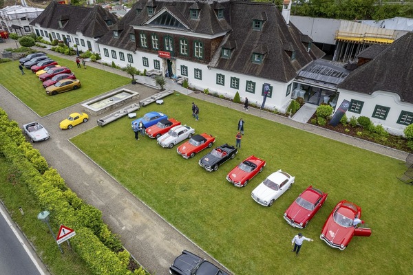 Aufstellung der Fahrzeuge - Alfa Classic Wachau 2024