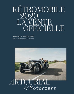 Auktionskatalog - Artcurial an der Rétromobile Paris am 7. Februar 2020