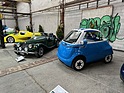 Aus jüngerer Zeit stammen der Microlino Kabinenroller und der Minelli - Zürcher Automobile, Ausstellung im Gauss-Stierli-Areal 2025
