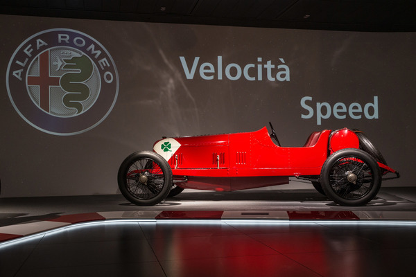 Ausstellungsteil "Speed" - Museumsbesuch Alfa Romeo in Arese