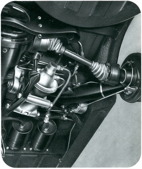 Austin 3 Litre (1968) - Hydroelastic-Aufhängung mit Niveauregulierung - aus einem Verkaufsprospekt