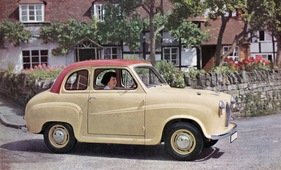 Austin A30 (1954) - zweitürige Limousine - Prospektillustration