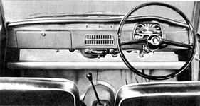 Austin A40 (1959) - Armaturenbrett der rechtsgelenkten Version