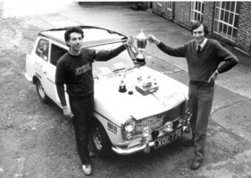 Austin A40 Farina (1958) - Paul Rosenthal und Paul Skilleter nach der 1985er Coronation Rally