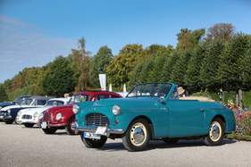 Austin A40 Sports Convertible (1951) - für das Baujahre geradezu revolutionäre Ponton-Karosserie - Classic-Gala Schwetzingen 2018