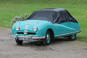 Austin A90 Atlantic (1949) - noch zugedeckt - 18. ASC-Classic-Gala Schwetzingen 2022