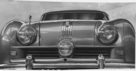 Austin A90 Atlantic (1950) - mit zentraler Nebellampe - Genfer Autosalon 1950