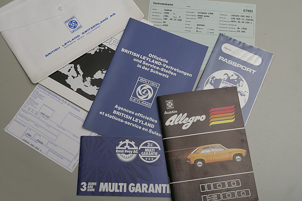 Austin Allegro (1976) - komplette Papierausstattung