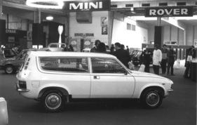 Austin Allegro (1976) - nicht ganz überzeugender Heckabschluss - Genfer Autosalon 1976