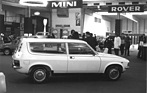 Austin Allegro (1976) - nicht ganz überzeugender Heckabschluss - Genfer Autosalon 1976