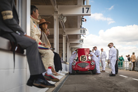 Austin-Healey 100/4 (1953) - an den Boxen - Freddie March Memorial Trophy - Goodwood Revival 2018