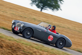 Austin-Healey 100/4 (1953) an der RAID Suisse-Paris 2016