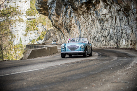 Austin Healey 100/4 (1954) an der Tour Auto Optic 2ooo auf Etappe 4 am 11. April 2014 (Startnummer 173)