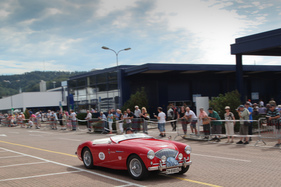 Austin-Healey 100/4 BN1 (1954) - am Oldtimer Grandprix Safenwil am 3. September 2016 (1954)
