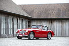 Austin-Healey 100/4 BN1 Coupé (1954) - das Coupédach ist mit der Karosserie verschweisst, die Seitenscheiben können versenkt werden