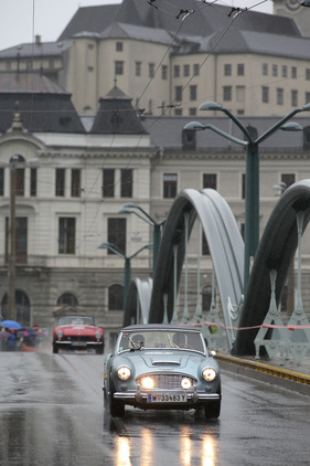 Austin-Healey 100/6 (1958) - am Start in der Sportwagenklasse  - Gaisbergrennen 2013 - Stadt-Grand-Prix in Salzburg am Donnerstag