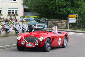 Austin-Healey 100 M (1956) - am RAID Suisse-Paris (Brüssel) 2014