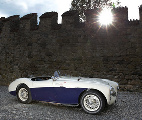 Austin-Healey 100 S (1955) - bei den frühen 100 S sind auch die Türen aus Aluminium