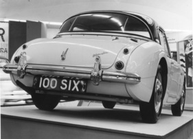Austin Healey 100 Six (1957) - auf der IAA in Frankfurt im Jahr 1957 mit Hardtop (1957)
