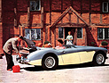 Austin Healey 100 Six (1958) - Prospektillustration