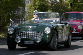 Austin Healey 100 Six (1958) - am Start beim GP Suisse 2012 in der Kategorie Sport- und Tourenwagen 1946 - 1962 (1958)
