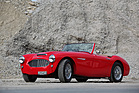 Austin-Healey 100 Six (1958) - die Windschutzscheibe kann nicht mehr umgeklappt werden