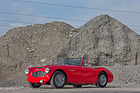 Austin-Healey 100 Six (1958) - seitliche Auspuffenden hatten normalerweise nur die Rennversionen
