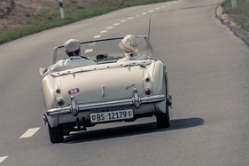 Austin-Healey 100 six (1957) - am RAID Suisse-Paris 2015 (1957)