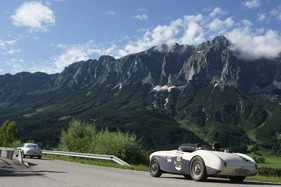 Austin Healey 100S (1955) - beim Orange-Marathon der Ennstal-Classic 2012