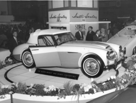 Austin-Healey 3000 (1962) - der Mk II wird in Earls Court an der London Motor Show von 1962 präsentiert
