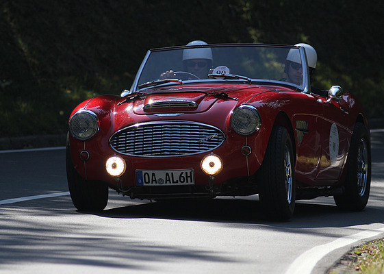 Austin Healey 3000 BT 7 (1959) am Jochpass Memorial 2011 (Start-Nr. 090)