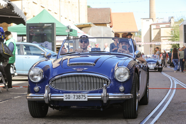 Austin-Healey 3000 Mk II (1963) - bei der Anfahrt - British Car Meeting Motorworld Kemptthal 2025